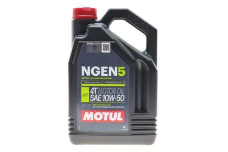 Олива 10W50 NGEN 5 4T (4L) (API SP/JASO MA2) (111832) MOTUL 839241