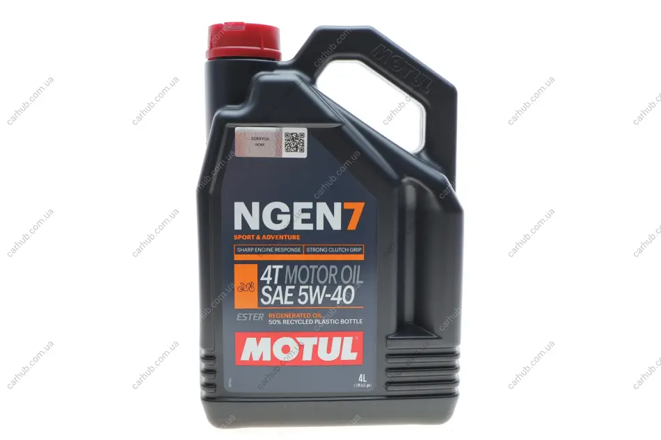 Олива 5W40 NGEN 7 4T (4L) (API SP/JASO MA2) (111827) MOTUL 839541 (фото 1)