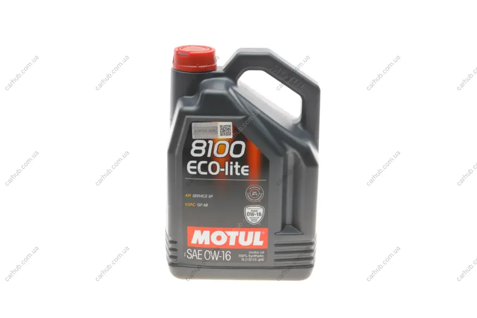 Олива 0W16 8100 Eco-lite (5L) (API SP-RC/API SP/ILSAC GF-6b)(110379) MOTUL 841051 (фото 1)