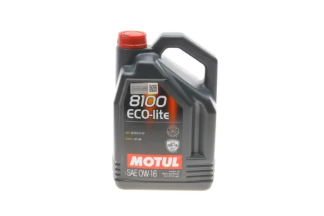 Олива 0W16 8100 Eco-lite (5L) (API SP-RC/API SP/ILSAC GF-6b)(110379) MOTUL 841051