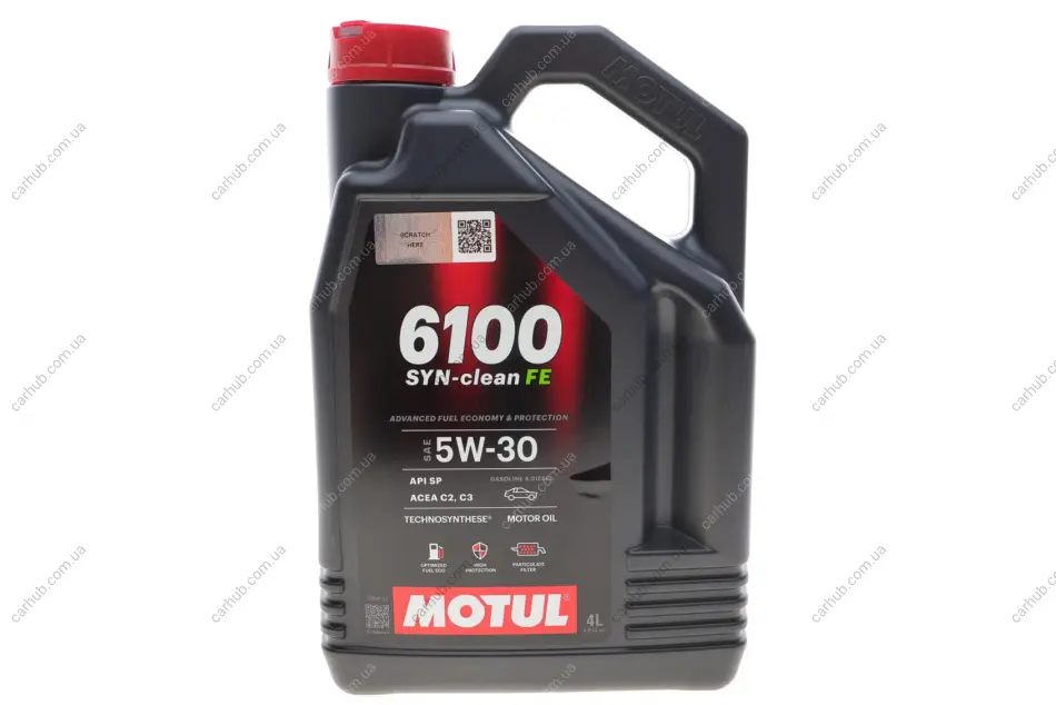 Олива 5W30 Syn-clean FE (4L) (API SP) (ACEA C2|C3) (112924) MOTUL 841750 (фото 1)
