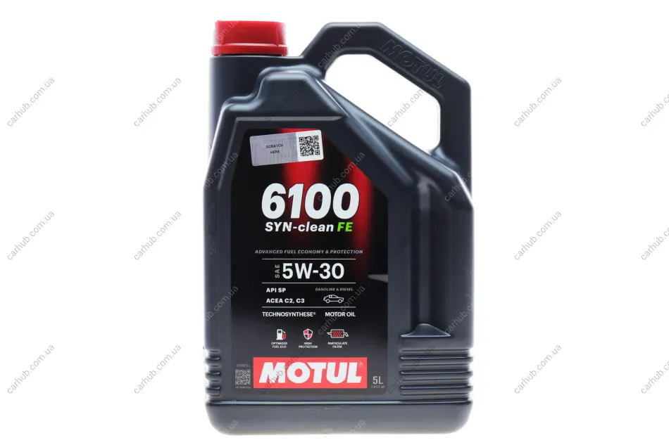 Олива 5W30 Syn-clean FE (5L) (API SP) (ACEA C2|C3) (112921) MOTUL 841751 (фото 1)