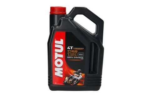 Олива 10W60 4T 7100 (4L) MA2 100% Синтетика (104101) MOTUL 845541