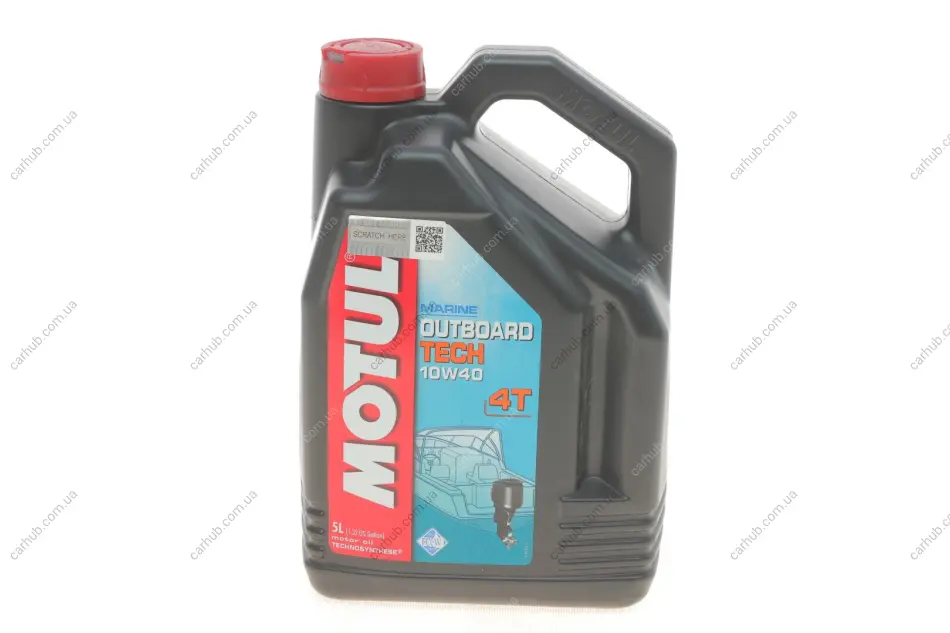 Олива 10W40 Outboard Tech 4T (5L)106354 MOTUL 852251 (фото 1)
