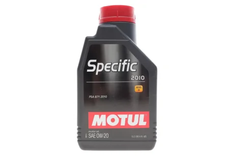 Олива 0W20 Specific 2010 (1L) (ACEA C5) (API SP) PSA B71 2010 (112767) MOTUL 867611