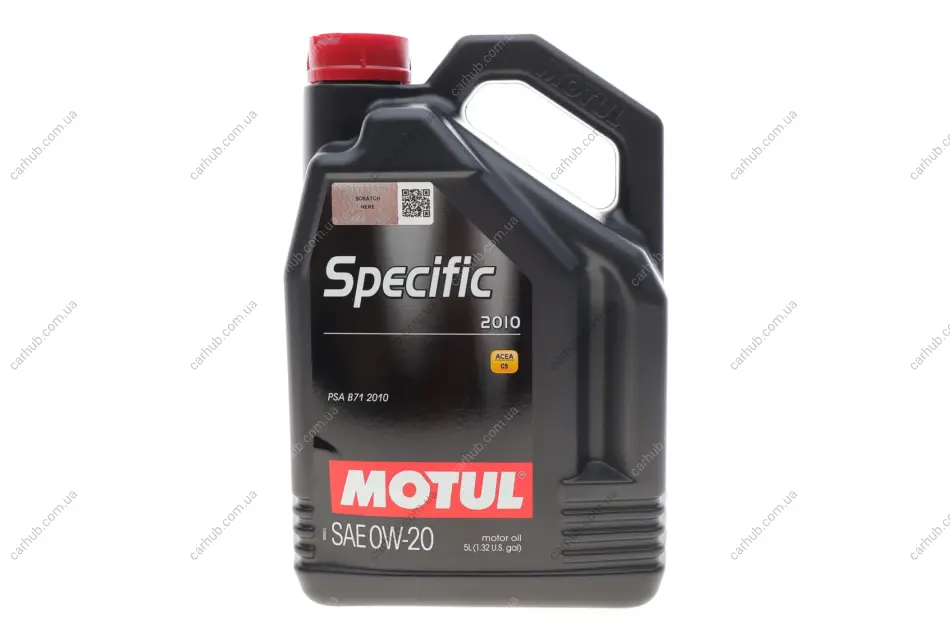 Олива 0W20 Specific 2010 (5L) (ACEA C5) PSA B71 2010 (112791) MOTUL 867651 (фото 1)
