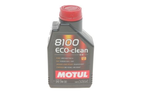 Масло моторное 8100 Eco-Clean 0W-30 (1 л) MOTUL 868011 (фото 1)