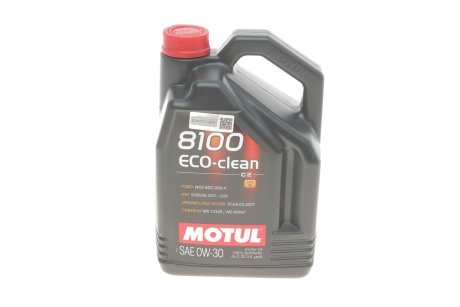 Масло моторное 8100 Eco-Clean 0W-30 (5 л) MOTUL 868051