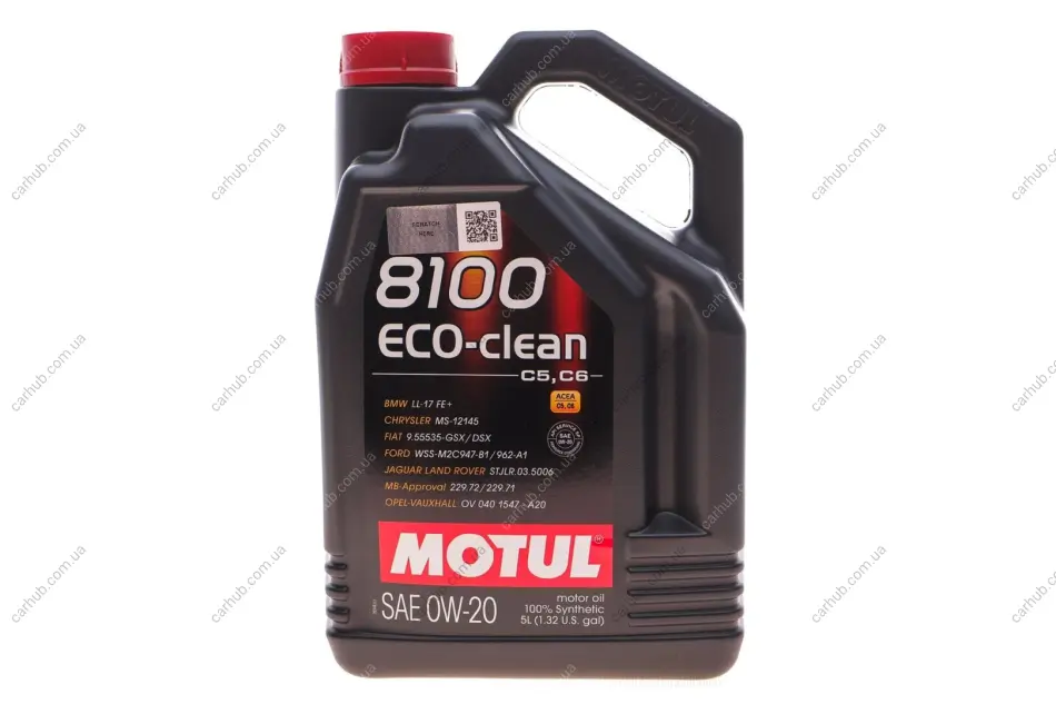 Олива 0W20 Eco-clean 8100 (5л) (108862) MOTUL 868151 (фото 1)