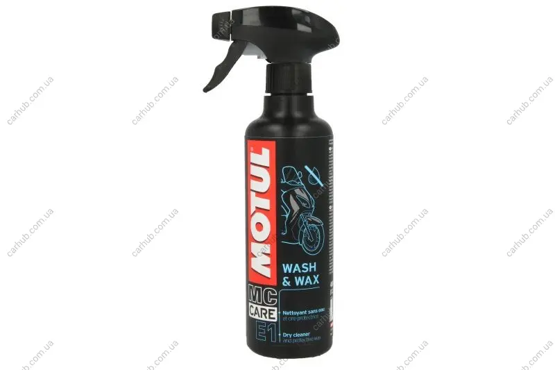 Засіб для догляду WASH&WAX для чищення розпилювач 0,4л MOTUL WASH&WAX E1 (фото 1)