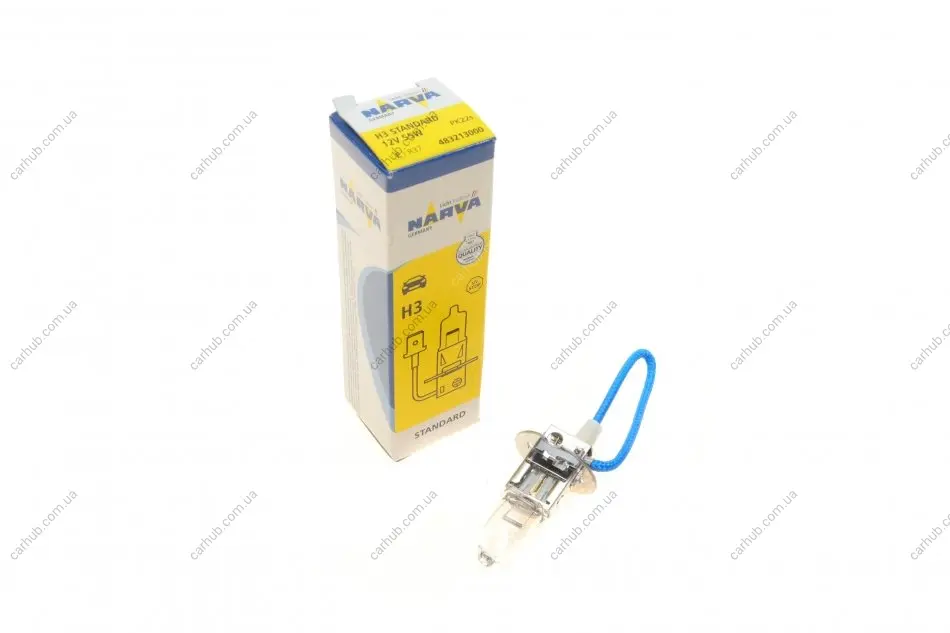 Автолампа H3 12V 55W PK22s Standard NARVA 483213000 (фото 1)