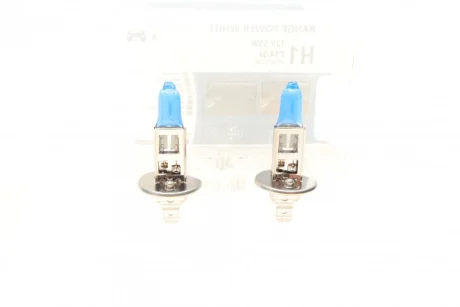 Автолампа H1 12V 55W P14.5s Range Power White (4500k) (к-кт 2шт.) NARVA 486412100