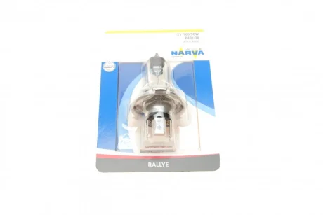 Автолампа H4 12V 100/90W P43t Rallye (блістер/ 1шт) NARVA 489014000