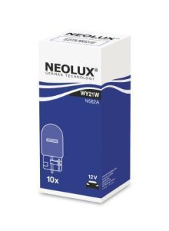 Лампа (картон 10шт) WY21W 12В 21Вт W3X16D, Помаранчевий NEOLUX N582A