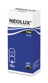 Лампа (картон 10шт) T4W 12В 4Вт NEOLUX NLX233 K10SZT