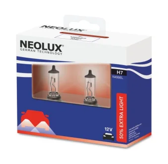 Лампа (Набір 2шт) H7 12В 55Вт PX26D Extra Light + 50% NEOLUX NLX499EL-SCB