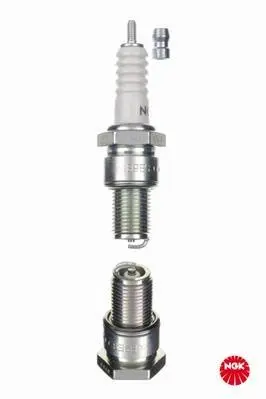 Свічка запалювання B9ES розмір вкручування: 20,8 довжина різьби 19мм нікель SAE stała APRILIA AF1, AMICO, AS, CLASSIC, ETX, RALLY, RED ROSE, RX, TUAREG BETA MX, REV, ZERO 40-1215 NGK 2108 (фото 1)