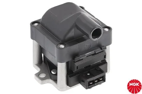 Котушка запалювання AUDI 100 C3, 100 C4, 80 B4, A6 C4, CABRIOLET B3 SEAT ALHAMBRA, AROSA, CORDOBA, CORDOBA VARIO, IBIZA II, INCA, TOLEDO I SKODA FAVORIT, FAVORIT FORMAN 1.0-2.5 01.85-03.10 NGK 48000