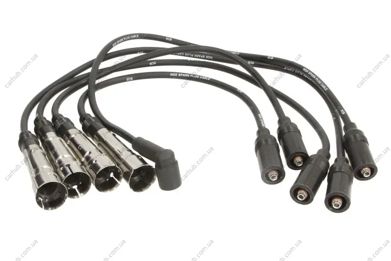 Проводи запалювання (к-кт) VW Golf II/III 1.8/1.4 91-/Skoda Octavia 1.6 96- (RC-VW246) NGK 7363 (фото 1)