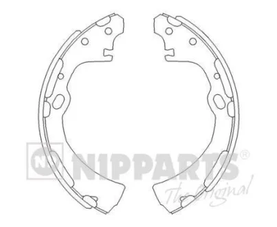 Комплект гальмівних накладок NIPPARTS J3501038