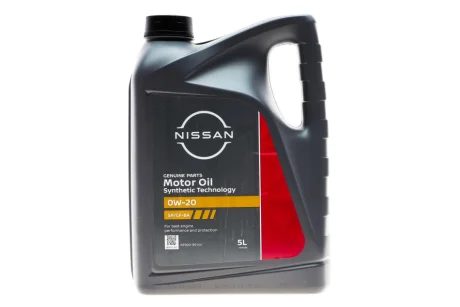 Олива 0W20 Nissan Motor Oil (5L) (SN/GF-5) NISSAN KE90090144