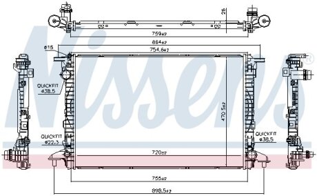 Радіатор NISSENS 606462