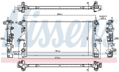 Радиатор NISSENS 606554