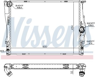 Радіатор охолодження двигуна First Fit NISSENS 60786A