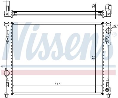 Радіатор охолодження двигуна First Fit NISSENS 61014A