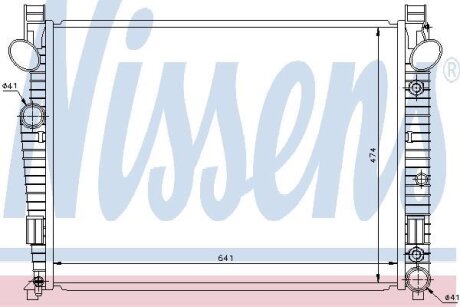 Радіатор охолодження двигуна NISSENS 62772