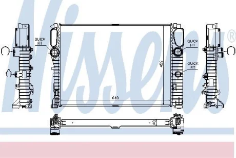Радіатор охолодження MB E-Class (W211) 3.2-6.2 02-09 NISSENS 62796A