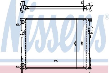 Радіатор NISSENS 63025A