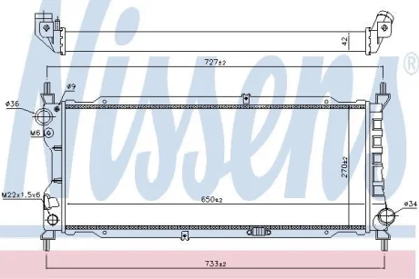 Радіатор охолодження двигуна First Fit NISSENS 63286A