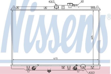 Фото радіатор системи охолодження NISSENS 63346 Радіатор системи охолодження NISSENS 63346