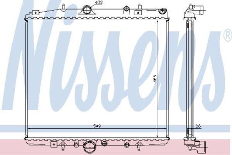Радіатор охолодження двигуна First Fit NISSENS 63695A
