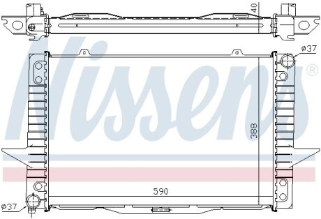 Радіатор охолодження двигуна NISSENS 65536A