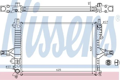 Радіатор охолодження двигуна First Fit NISSENS 65557A