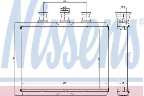 Фото радіатор пічки First Fit NISSENS 70517 Радіатор пічки First Fit NISSENS 70517