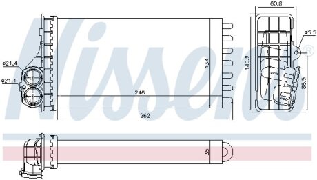 Радіатор пічки First Fit NISSENS 707091