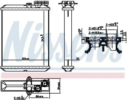 Радіатор пічки First Fit NISSENS 707102