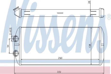 Радіатор пічки BERLINGO/PARTNER 1.2-2.0 06- NISSENS 71164