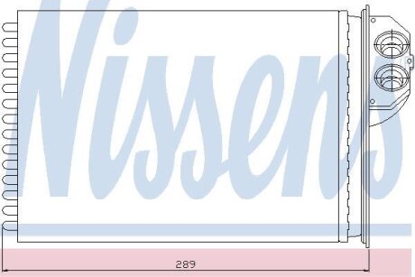Фото радіатор пічки NISSENS 72943 Радіатор пічки NISSENS 72943