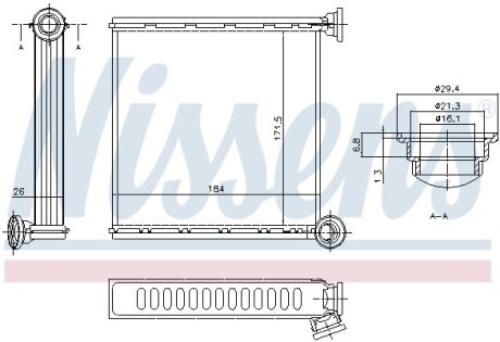 Радіатор пічки First Fit NISSENS 73980