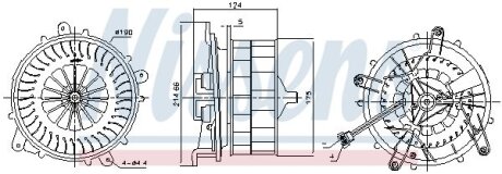 Фото вентилятор салону NISSENS 87217 Вентилятор салону NISSENS 87217