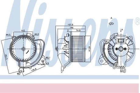 Вентилятор салону NISSENS 87243