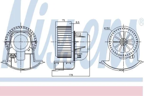 Вентилятор салону NISSENS 87272