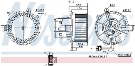 Фото вентилятор салону NISSENS 87406 Вентилятор салону NISSENS 87406