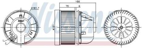Моторчик пічки TOURNEO/TRANSIT 1.0-1.6 13- NISSENS 87490