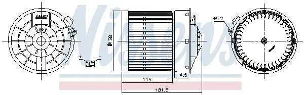 Моторчик пічки Qashqai II 1.2-1.7 DIG-T/dCi 13-21 NISSENS 87722 (фото 1)