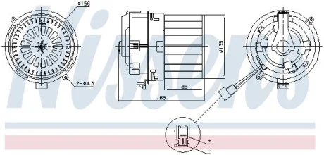 Вентилятор салону NISSENS 87791